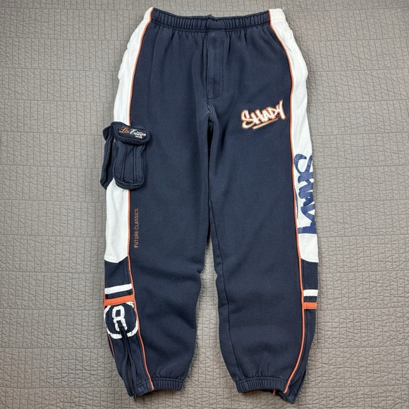 Vintage Y2K Shady LTD Sweatpants Mens Large Blue Cargo Eminem Rap
